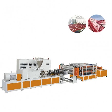 PVC jedno/vícevrstvá tepelně izolační vlnitá lepenka a vytlačovací linka pro stupňovité střechy od Jwell Machinery China